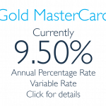 Gold MasterCard Currently 9.50% Annual Percentage Rate. Variable Rate. Click For Details.